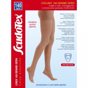 Collant 140 den scudotex art 593 mm Hg 19-22 PUNTA APERTA